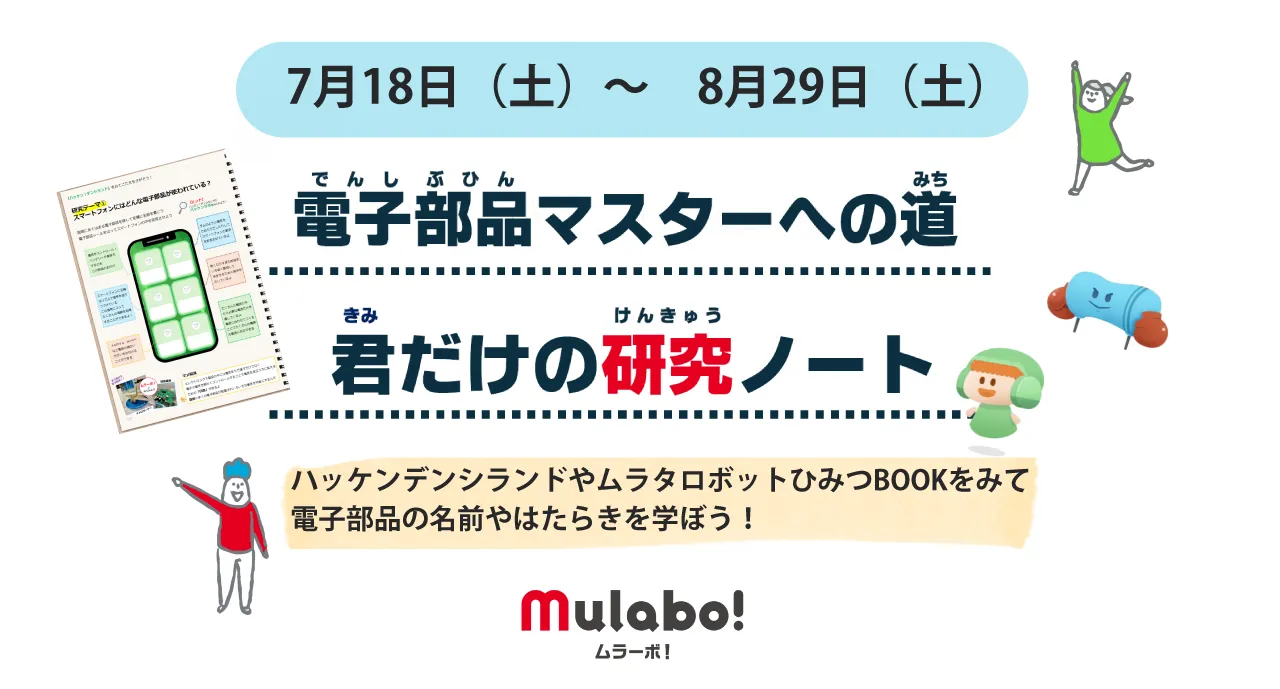 ムラーボ！ワークシート　電子部品マスターへの道　君だけの研究ノート