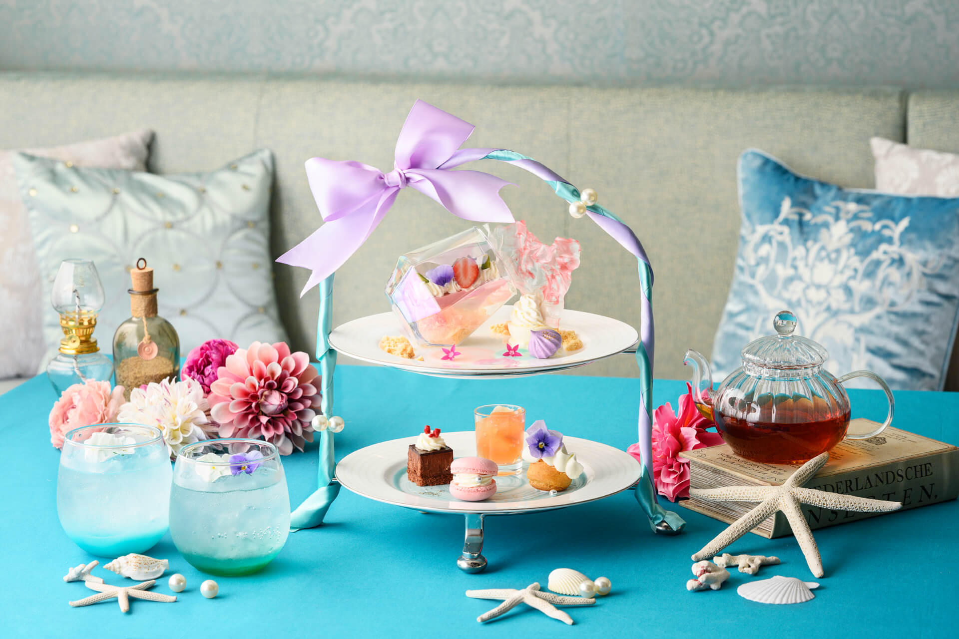 気分はマーメイド♡海に恋するスイーツやランチコース「Dreamy Ocean Blue」