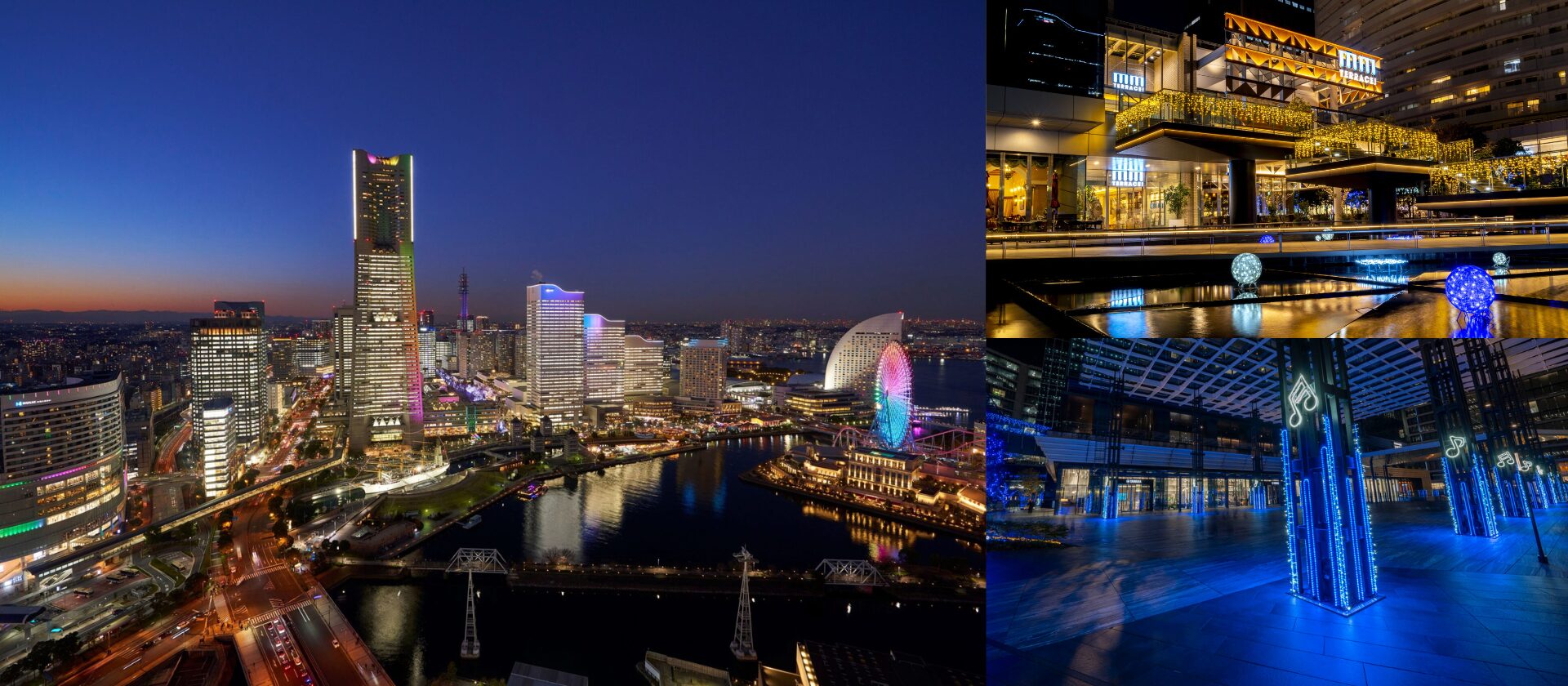 【取材記事】みなとみらいのビル群が一斉にライトアップ! 29回目を迎えるクリスマスシーズンの風物詩「TOWERS Milight “UP”」のスライド