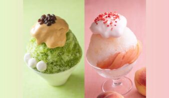 『西尾の抹茶』＆『山梨県産桃』を味わう　夏限定かき氷 7・8月限定で登場の画像