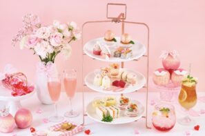 桃づくしの「桃きゅん Sweets Collection」開催　桃色のアフタヌーンティーやパンケーキ、限定ドリンクが登場の画像