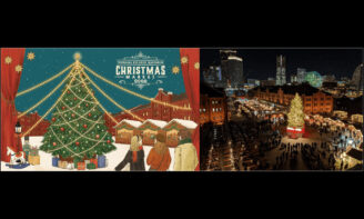『Christmas Market in 横浜赤レンガ倉庫』　歴史的建造物×横浜の夜景×イルミネーションの画像